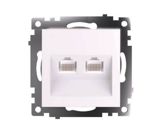 Розетка компьютерная 2-местная RJ-45 Stekker Катрин GLS00-7109-01 50003
