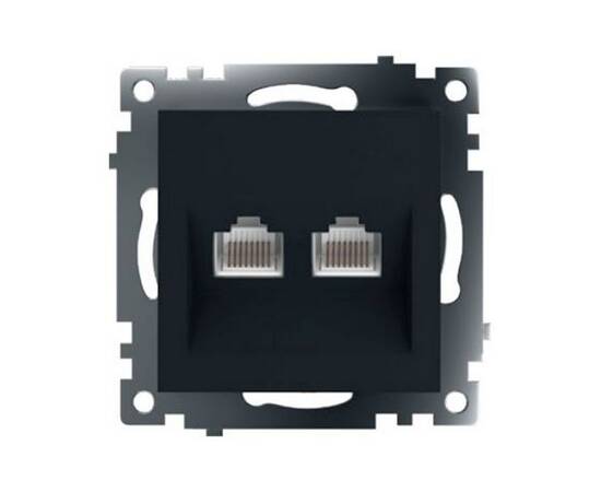 Розетка компьютерная 2-местная RJ-45 Stekker Катрин GLS00-7109-05 50007