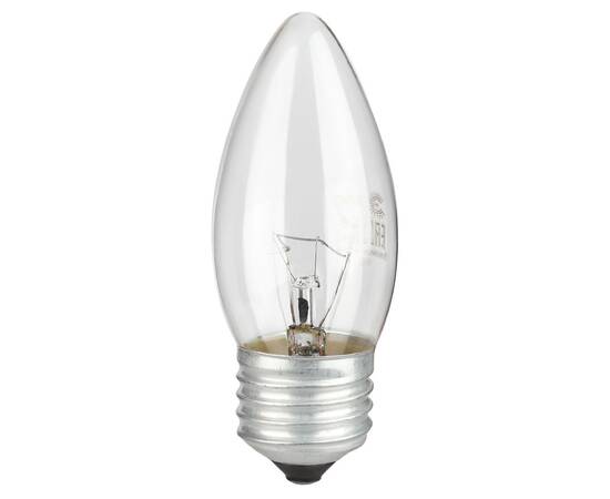Лампа накаливания Эра B-40-E27-230-CL свечка Б0066505, изображение 2