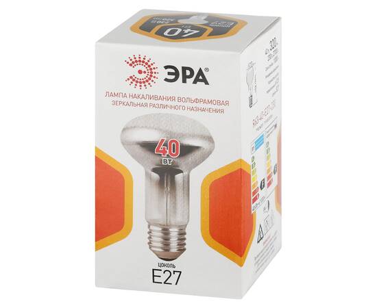 Лампа накаливания Эра R63-40-E27-230 рефлектор Б0066550, изображение 3