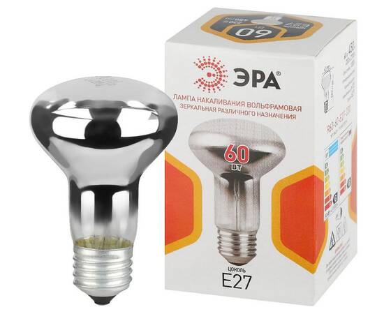 Лампа накаливания Эра R63-60-E27-230 рефлектор Б0066536