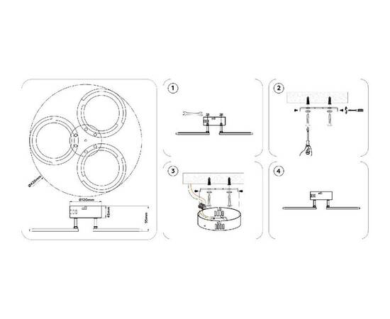 Потолочная люстра Ambrella Light Original Acrylica FA8942, изображение 9