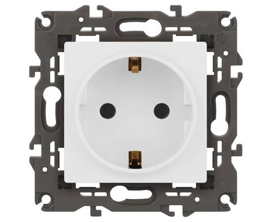 Розетка 2P+E Schuko Эра Elegance 14-2101-01М Б0065800
