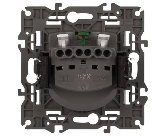 Розетка 2P+E Schuko со шторками Эра Elegance 14-2102-16 Б0065806, изображение 5