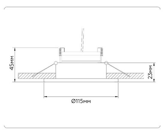 Встраиваемый светильник Ambrella Light GX Standard Tech Techno Spot TN51913, изображение 7