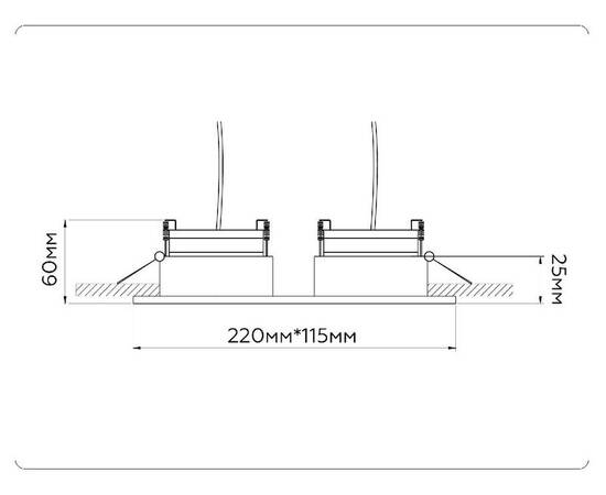 Встраиваемый светильник Ambrella Light GX Standard Tech Techno Spot TN52344, изображение 8
