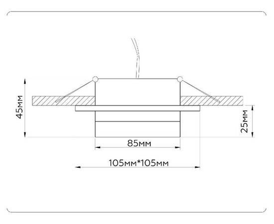 Встраиваемый светильник Ambrella Light GX53 Acrylic Tech Techno Spot TN52422, изображение 7