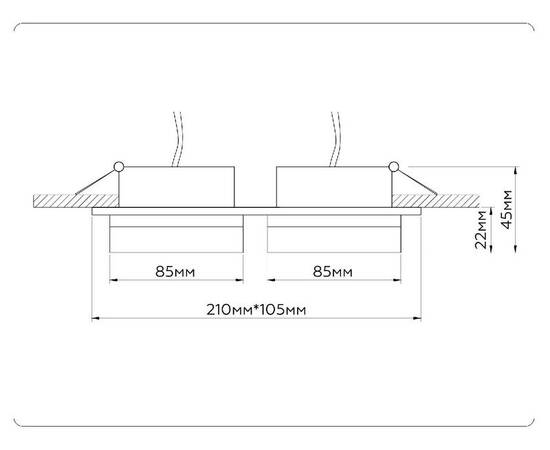Встраиваемый светильник Ambrella Light GX53 Acrylic Tech Techno Spot TN52424, изображение 8