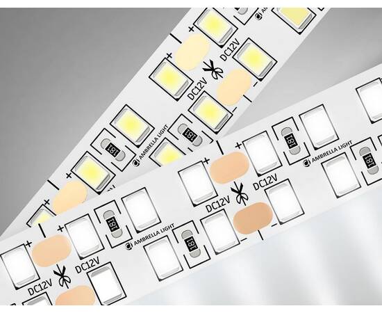 Светодиодная лента двухрядная Ambrella Light LED Strip 12В 2835 19,2Вт/м 4500K 5м IP20 GS1602