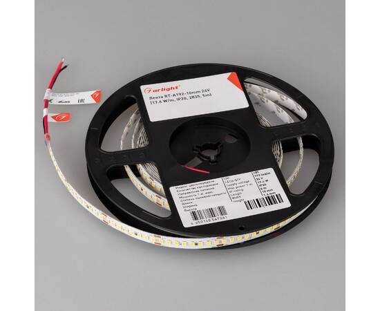 Светодиодная лента Arlight RT-A192-10mm 24V Warm2400 (17.6 W/m, IP20, 2835, 5m) 055994, изображение 2