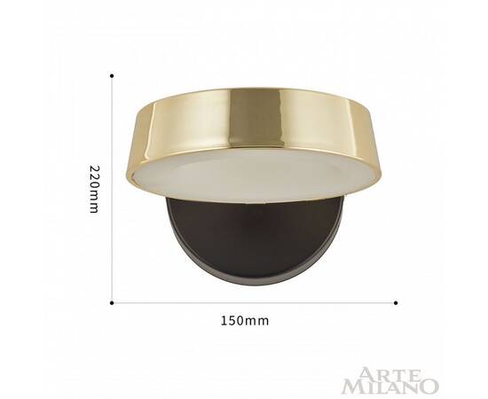 Бра Arte Milano 271079/1B BK/GD, изображение 2