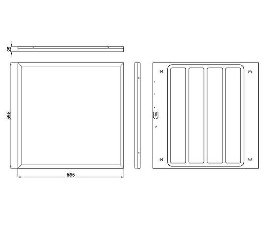 Светодиодная панель Эра SPO-1-40-6K-M-5Y Б0065473, изображение 4