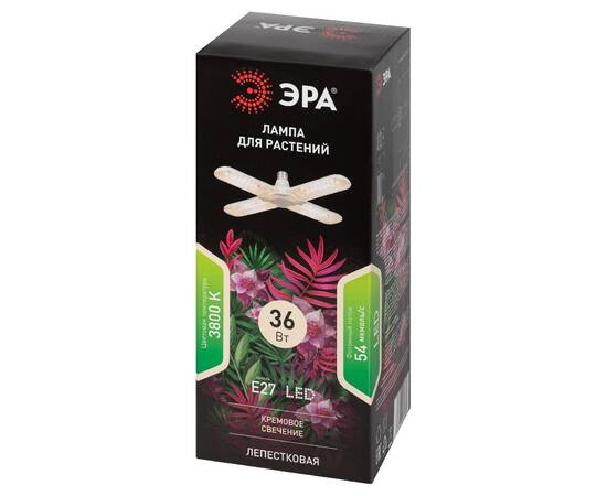 Фитолампа светодиодная для растений Эра FITO-36W-Rа90-E27-FOLD 3800K Б0061430, изображение 11
