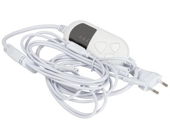 Разветвитель сетевой для линейных светильников Эра 5х IEC C7 2 pin+timer (9/12/15 H) 2м Б0060527, изображение 2