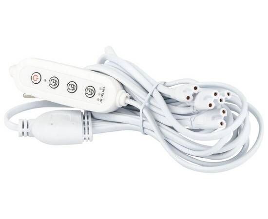 Разветвитель сетевой для линейных светильников Эра 5х IEC C7 2 pin+timer (9/12/15 H) 2м Б0060527, изображение 8