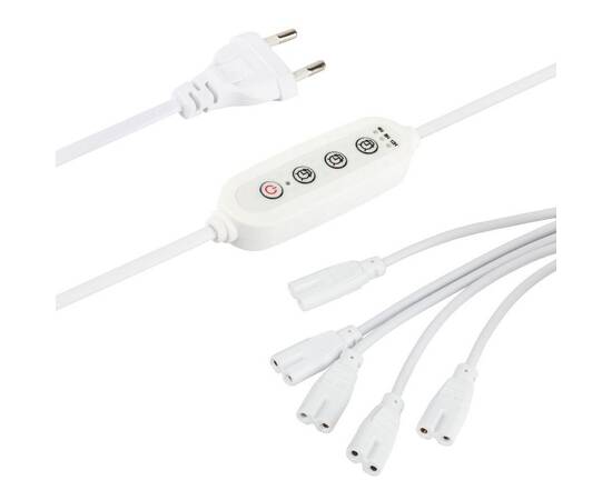 Разветвитель сетевой для линейных светильников Эра 5х IEC C7 2 pin+timer (9/12/15 H) 2м Б0060527, изображение 10