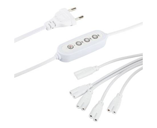 Разветвитель сетевой для линейных светильников Эра 5х IEC C7 2pin+timer (4/8/12 H) 2 м Б0066923, изображение 4
