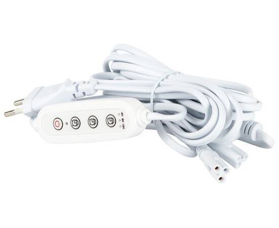 Разветвитель сетевой для линейных светильников Эра 4х IEC C5 3pin+timer (4/8/12 H) 2 м Б0066947, изображение 2