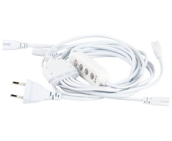 Разветвитель сетевой для линейных светильников Эра 4х IEC C5 3pin+timer (4/8/12 H) 2 м Б0066947, изображение 3