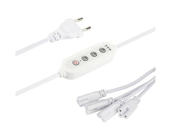 Разветвитель сетевой для линейных светильников Эра 4х IEC C5 3pin+timer (4/8/12 H) 2 м Б0066947, изображение 4