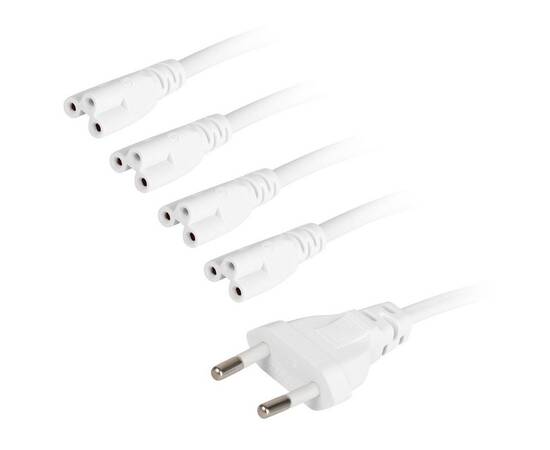 Разветвитель сетевой для линейных светильников Эра 4х IEC C5 3pin+timer (4/8/12 H) 2 м Б0066947, изображение 7