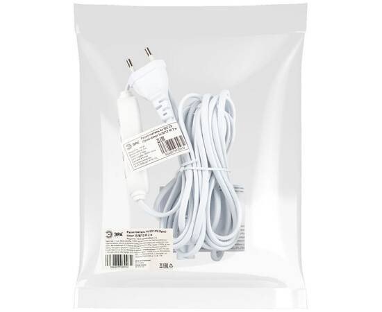 Разветвитель сетевой для линейных светильников Эра 4х IEC C5 3pin+timer (4/8/12 H) 2 м Б0066947, изображение 10