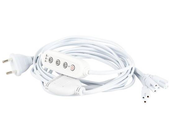 Разветвитель сетевой для линейных светильников Эра 3х IEC C5 3pin+timer (4/8/12 H) 2 м Б0066949, изображение 3