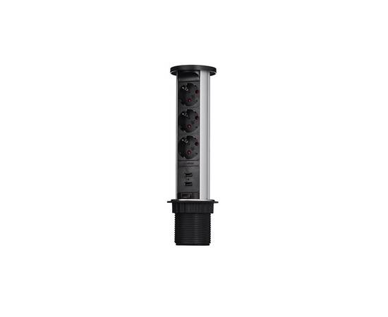 Блок розеток 105W (3 секции и 2 USB) Mebax 00-00001161