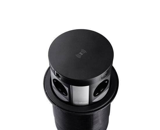 Блок розеток 107J (4 секции, 2 USB и RJ-45) Mebax 00-00001466, изображение 3