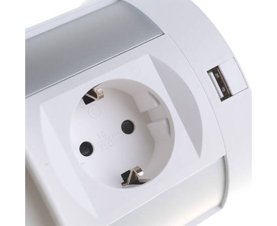 Блок розеток 107J (4 секции, 2 USB А + 2 USB С) Mebax 00-00001171, изображение 4