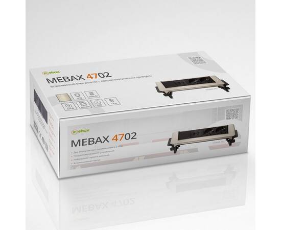 Блок розеток 47 (2 секции и 2 USB) Mebax 00-00000830, изображение 8