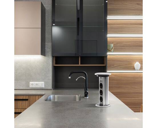 Сенсорный блок розеток LK (3 секции и 2 USB) Mebax 00-00001183, изображение 9