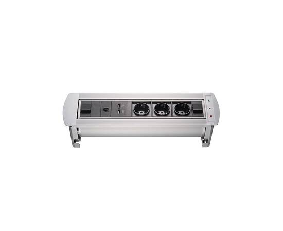 Блок розеток МХ-107 (3 секции, 2 USB и RJ-45) Mebax 00-00001185