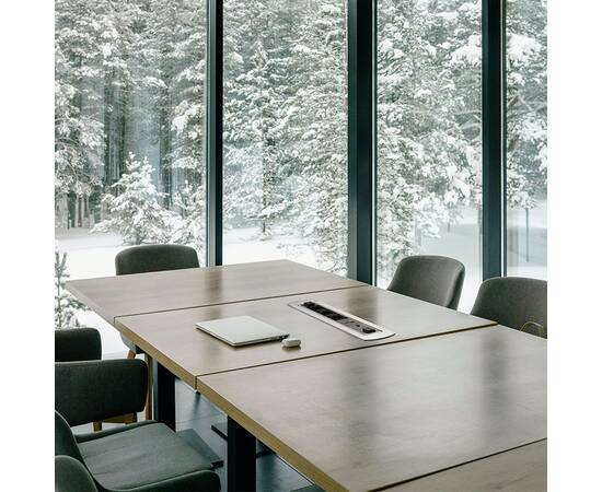 Блок розеток МХ-107 (3 секции, 2 USB и RJ-45) Mebax 00-00001185, изображение 2