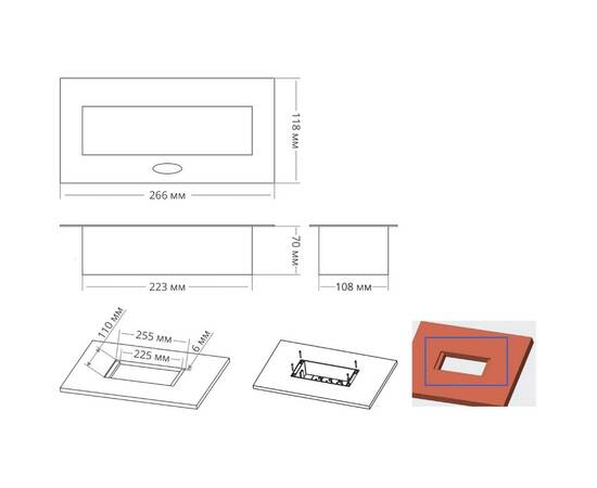 Блок розеток MX-226 (O) (2 секции и 2 USB) Mebax 00-00002605, изображение 4