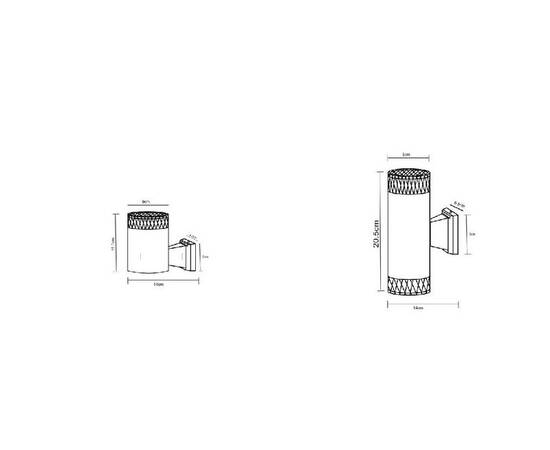 Уличный настенный светильник Arte Lamp Piautos A1926AL-1BK, изображение 3
