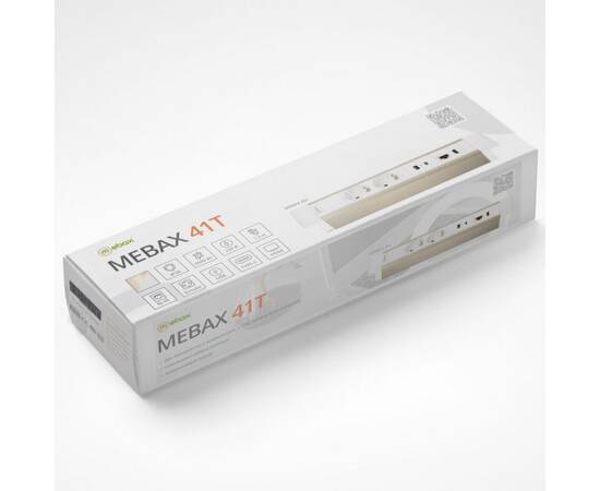 Блок розеток 41T (2 секции, USB + type C + RJ45 + HDMI) Mebax 00-00002594, изображение 5