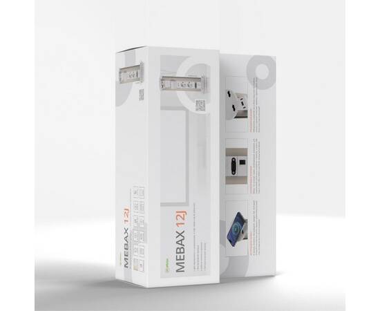 Блок розеток 12J (2 секции, USB type A+C + RJ45 + HDMI) беспроводная зарядка Mebax 00-00002598, изображение 7