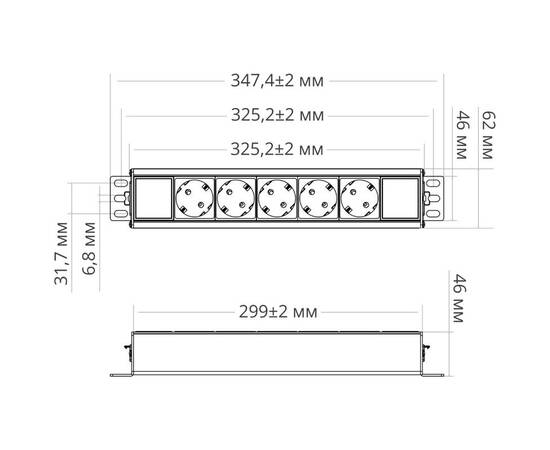 Блок розеток 21 (PDU) Mebax 00-00002738, изображение 5