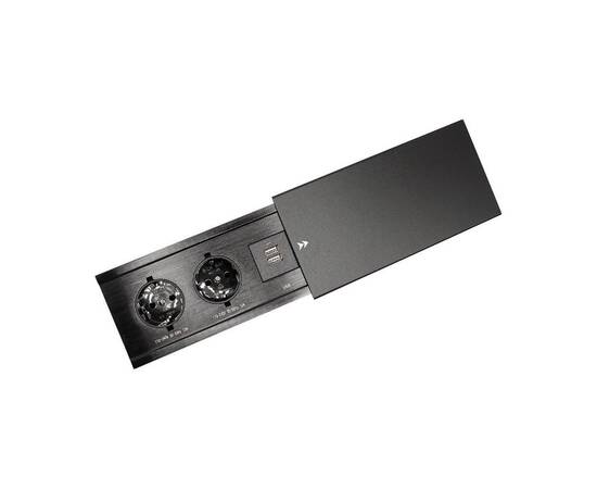 Блок розеток JX (Slide Top) (2 секции + 2 USB с кабелем питания) Mebax 00-00002889, изображение 2