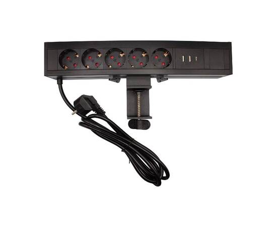 Блок розеток LE4 (5 секции 2 USB + 1 type-C беспроводная зарядка) Mebax 00-00002875, изображение 2