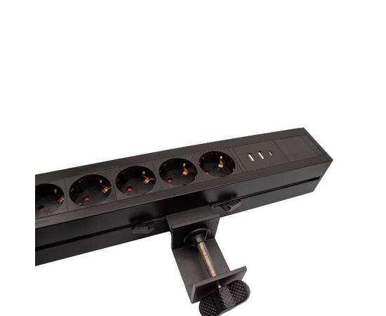 Блок розеток LE4 (5 секции 2 USB + 1 type-C беспроводная зарядка) Mebax 00-00002875, изображение 3