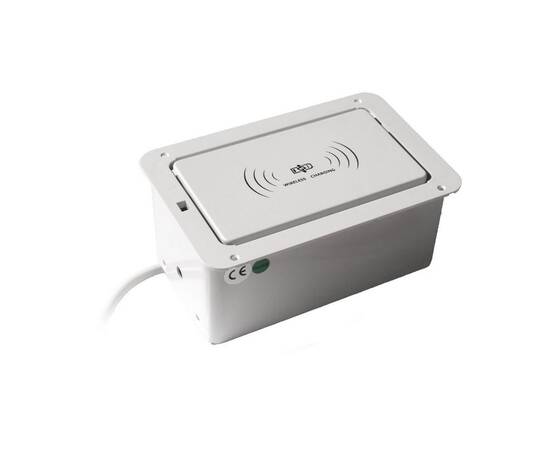 Блок розеток LK-DMS-742 (2 секции полуавтоматический 2 USB беспроводная зарядка) Mebax 00-00002869, изображение 5