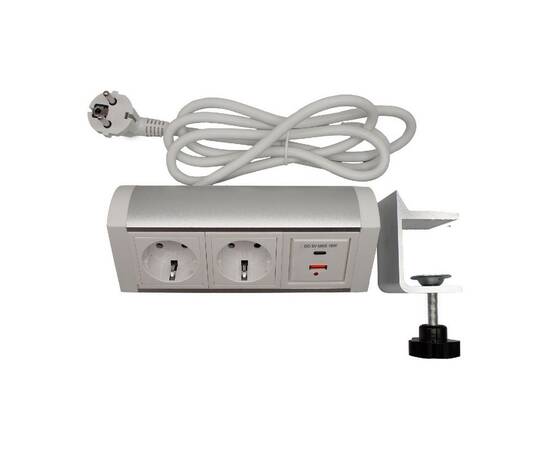 Блок розеток LK-RSA (2 секции 1 USB + 1 type-C) Mebax 00-00002873, изображение 2