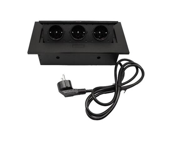 Блок розеток MX-226 (J) (3 секции полуавтоматический без кабеля питания) Mebax 00-00002879, изображение 2