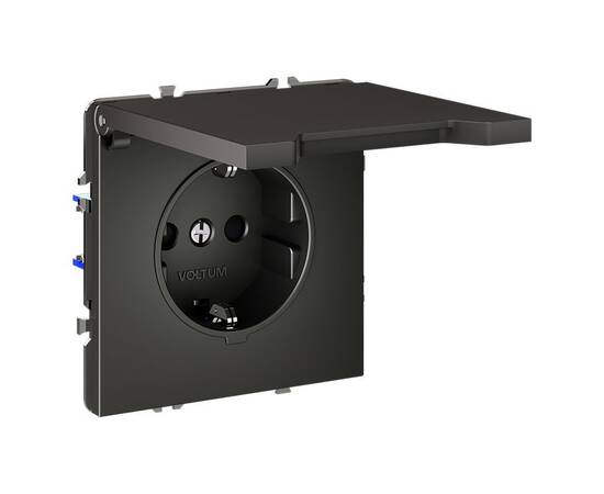 Розетка с защитными шторками и крышкой Voltum S70 VLS040306, изображение 7