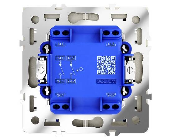 Выключатель двухклавишный Voltum S70 VLS020104, изображение 5