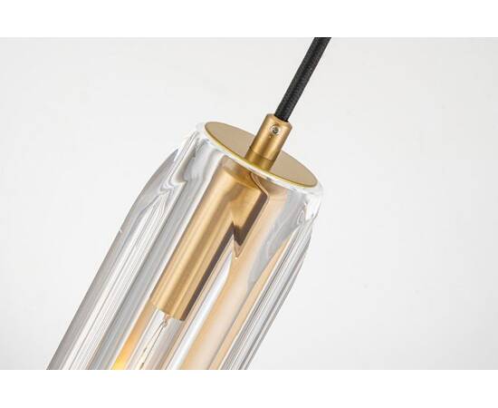 Подвесной светильник Belfast Gibson 6133-1 BR CL, изображение 4