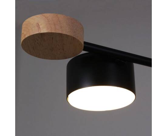 Люстра на штанге Reluce 03751-0.3-08 BK+WOOD GX53, изображение 5