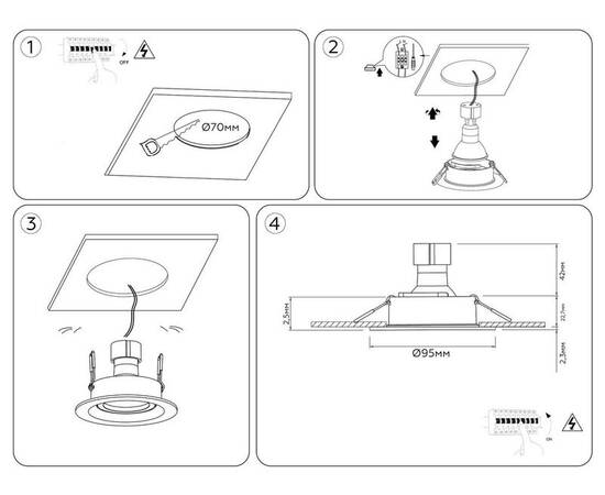 Встраиваемый светильник Ambrella Light Techno Spot Standard Tech TN102741, изображение 7